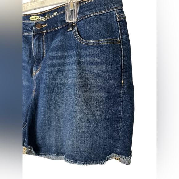 Old Navy Sweetheart Dark Blue Jean Shorts 14 - Picture 3 of 5
